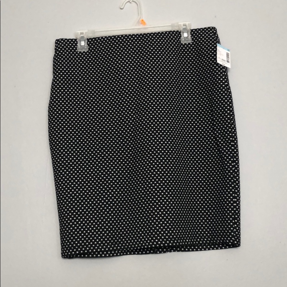 Polka dot pencil skirt